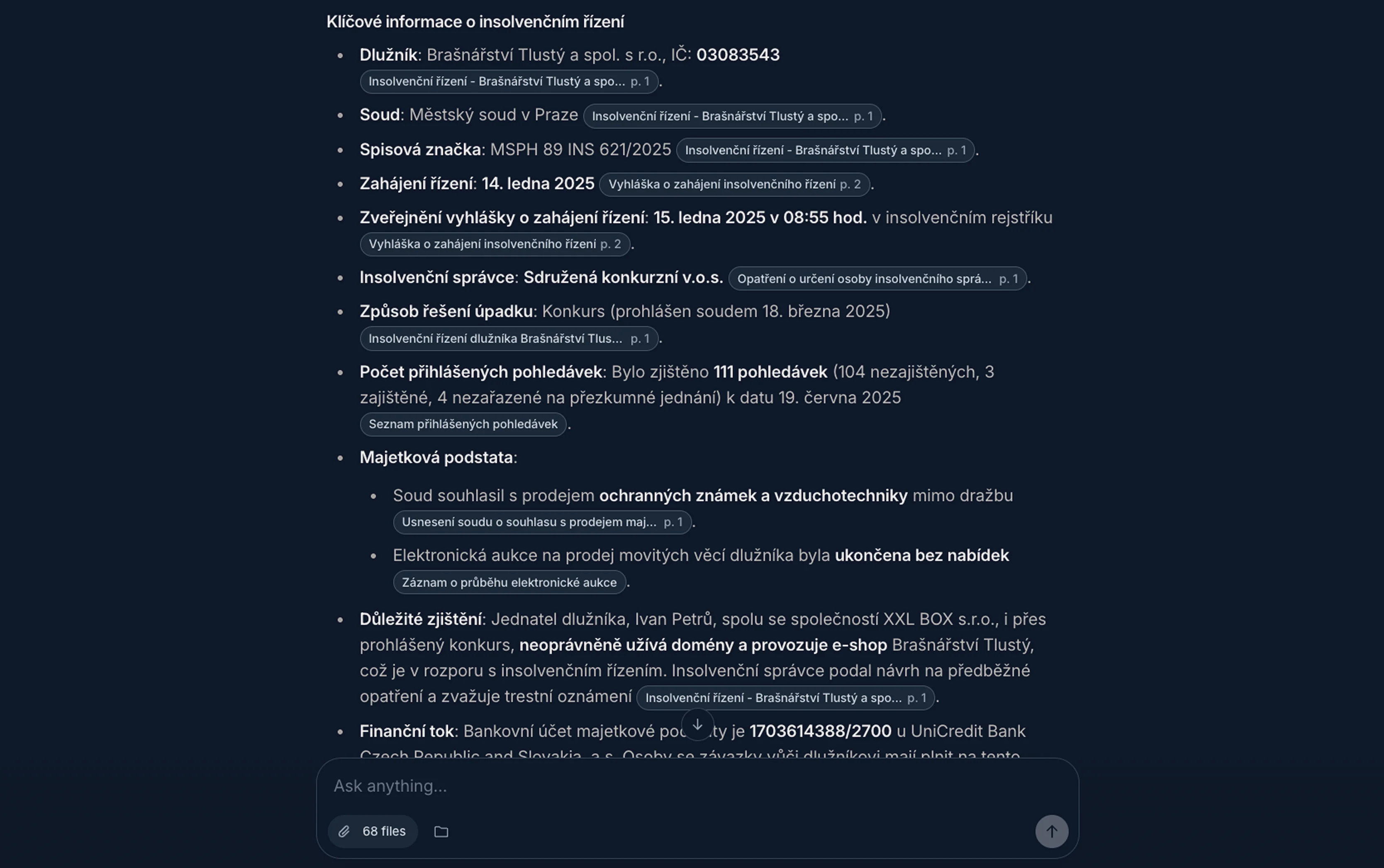 Konfido, základní informace o případu