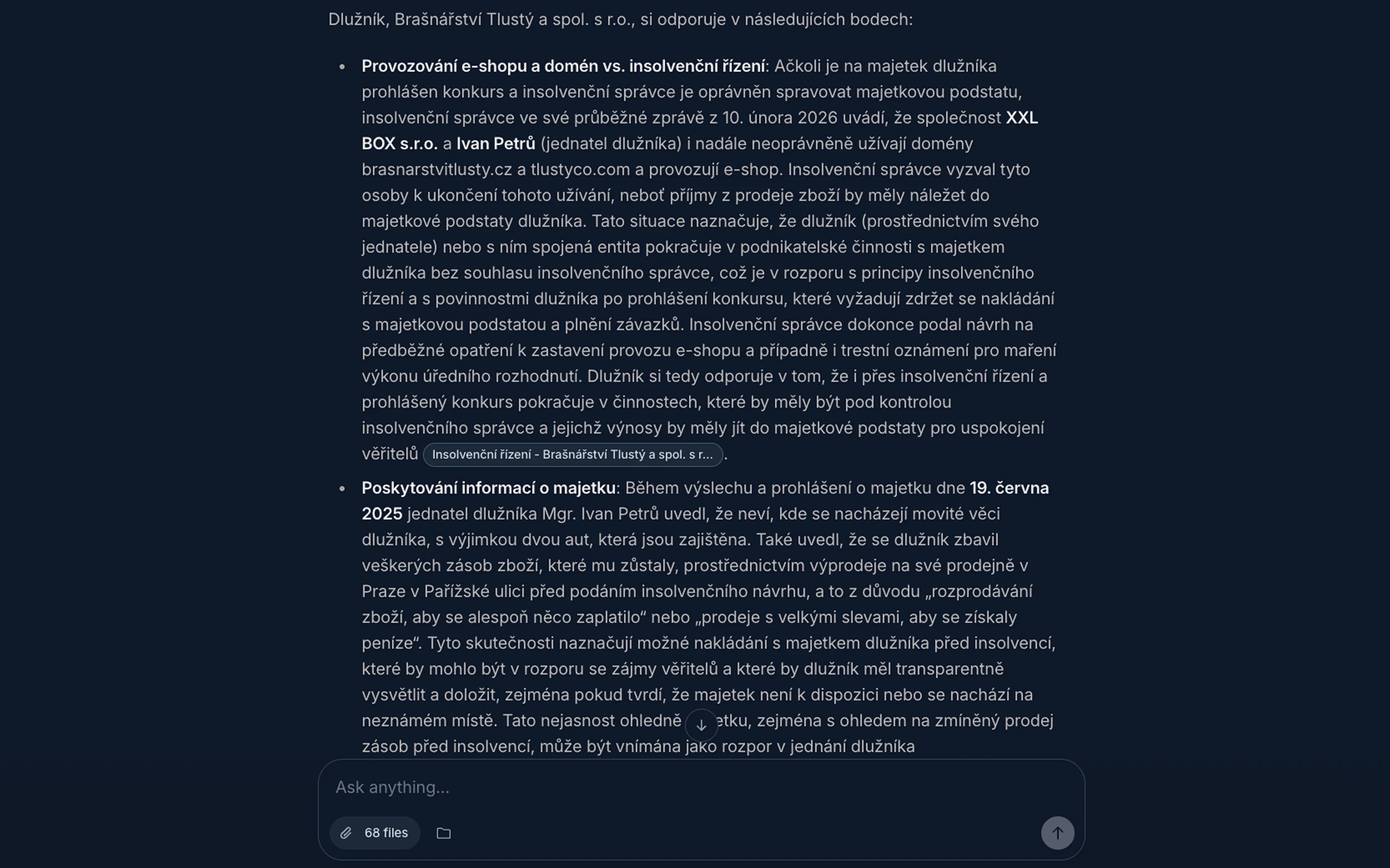 Konfido, svědek si odporuje